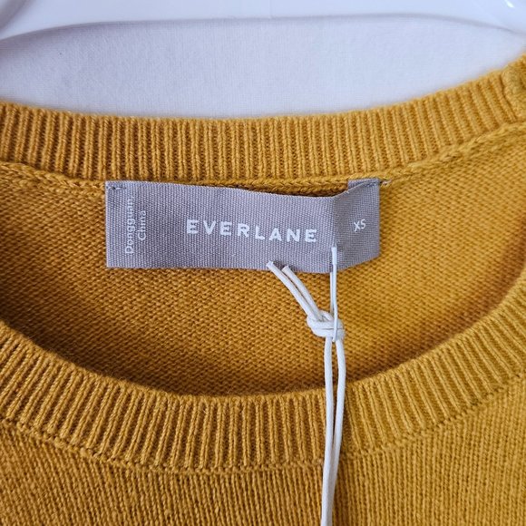 Everlane Women's Crew Neck Sweater - Mustard Yellow - Picture 3 of 8
